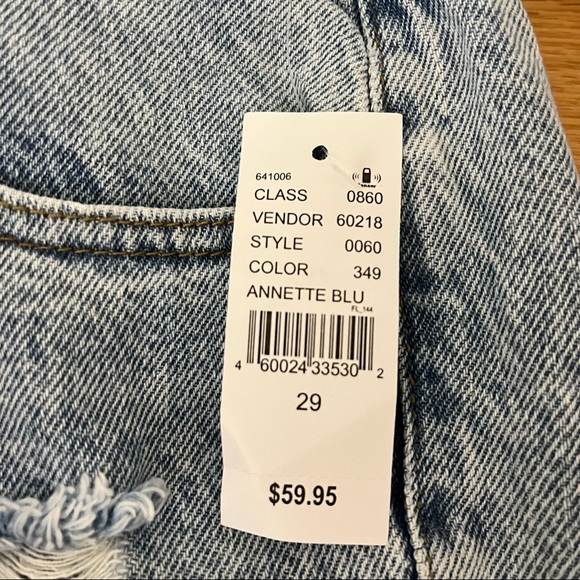 NWT PacSun Ripped Mom Jeans Size 29. High Waisted. Annette Blue. - Picture 2 of 8